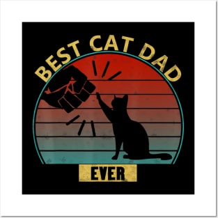 Best Cat Dad Ever Bump For Cat Lover Basic Posters and Art